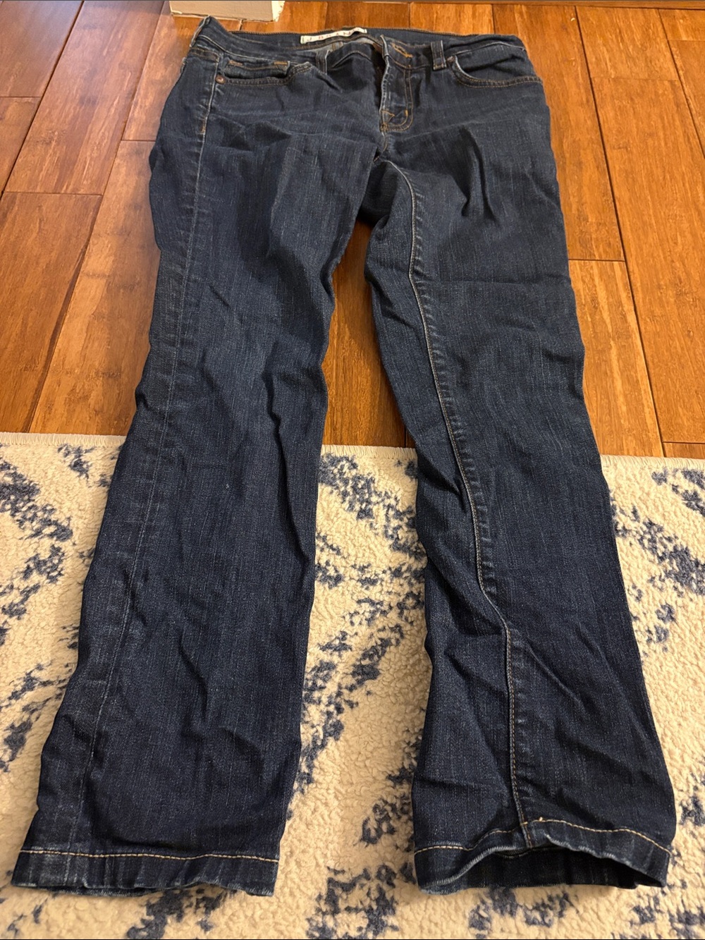 J Brand Dark Indigo Straight-Leg Jeans